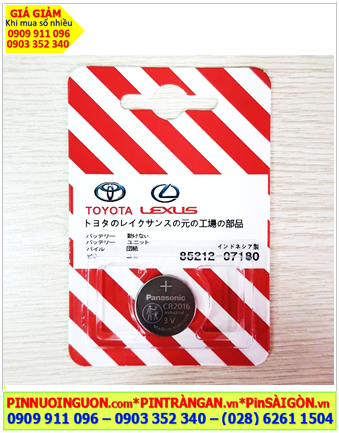 Toyota CR2016; Pin Remote Ôtô Toyota CR2016 lithium 3v chính hãng /Vỉ 1viên